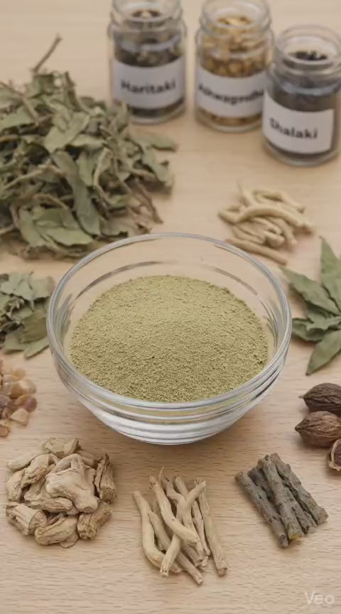 Herbal Powder for Mobility & Daily Wellness | Ayurvedic Herbal Blend with Giloy, Harad & Shilajit | Traditional Herbal Formula | Easy to Use