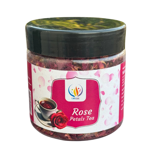 Rose Petal Tea |  Sun-Dried Whole Rose Petals- Caffeine-Free Herbal Flower Tea for Skin Clarity, Bloating Relief & Heart Wellness | Natural Detox & Digestive - 20 Gram