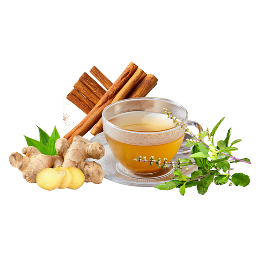 Tulsi Cinnamon Ginger Tea | Herbal Tea Blend with Tulsi Leaves, Cinnamon & Ginger for Aromatic Infusion - 20 Gram