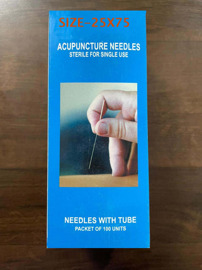 Acupuncture Needle (25X75)3 (100pc)-एक्युपंक्चर नीडल-Code 1116-Self Massager-Easy to Use-Massager-Acupressure-Activate Acupressure Points