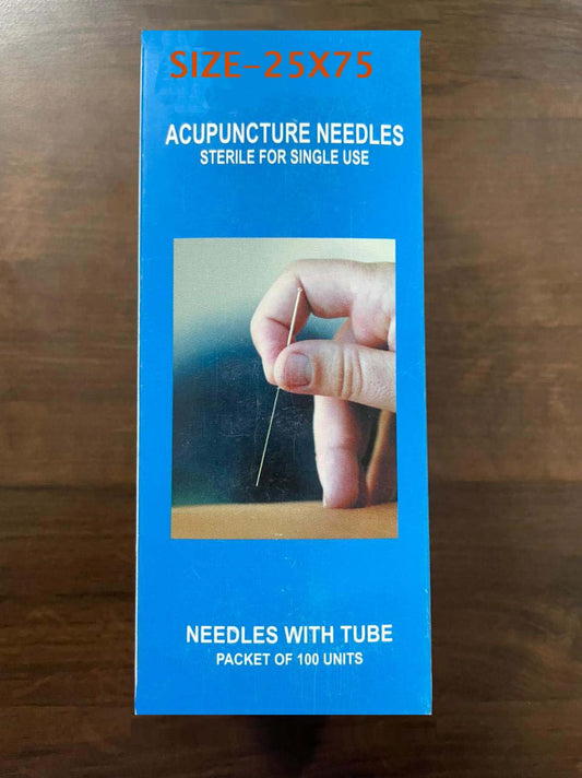 Acupuncture Needle (25X75)3 (100pc)-एक्युपंक्चर नीडल-Code 1116-Self Massager-Easy to Use-Massager-Acupressure-Activate Acupressure Points