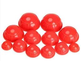 Vaccum Cupping Half Ball 12 Piece Set-Code 1313-वैक्यूम कपिंग हाफ बॉल-Acupressure-Easy to Use-Massager-Activate Acupressure Points