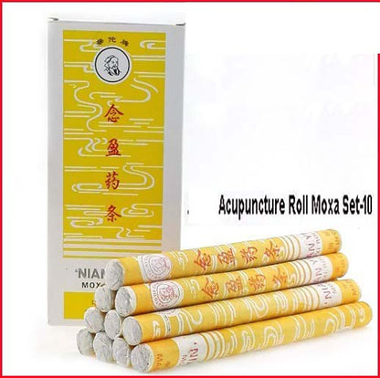 Acupressure Moxa Warm Stick Acupuncture Set-10-मोक्सा-Code 1109-Moxa Stick