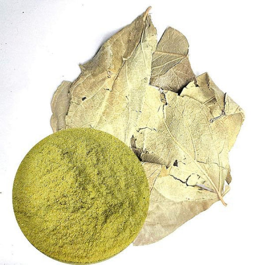 Parijatak Pan Powder-Harsingar Patti Powder-पारिजात पत्ता पाउडर-Paarijaat Leaf Powder-Parijatak Leaves Powder-Nyctanthes Arbor-Tristis-Raw Herbs-Jadi Booti