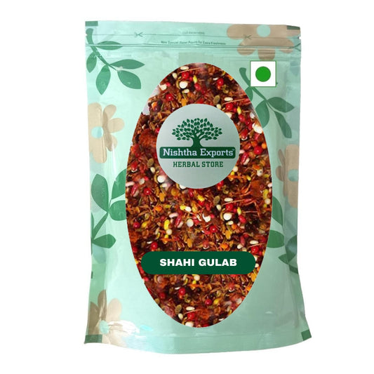 Shahi Gulab Mix Saunf-Mukhwas Natural Fresh Mouth Freshner-Refreshment in Every Bite-Tasty & Delicious Mukhwas-Breath Naturally (200 Gram)