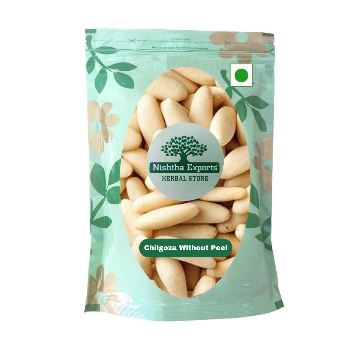 Chilgoza-Pine Nuts Without Shell-चिलगोजा-Chilgoja Magaz Dry Fruits Pine Nut-Exquisite and Delighted Dry Fruits