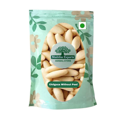 Chilgoza-Pine Nuts Without Shell-चिलगोजा-Chilgoja Magaz Dry Fruits Pine Nut-Exquisite and Delighted Dry Fruits