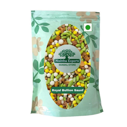 Royal Bullion-Mukhwas Natural Fresh Mouth Freshner-Refreshment in Every Bite-Tasty & Delicious Mukhwas-Breath Naturally (200 Gram)