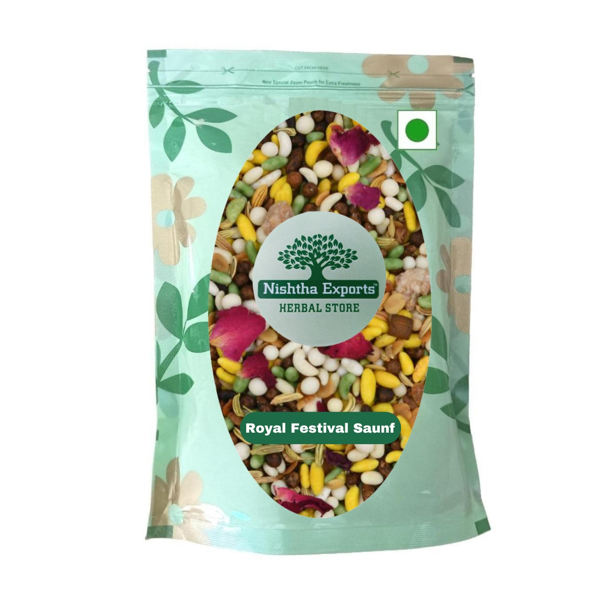 Royal Festival Mix-Mukhwas Natural Fresh Mouth Freshner-Refreshment in Every Bite-Tasty & Delicious Mukhwas-Breath Naturally (200 Gram)