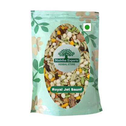 Royal Jet Mix-Mukhwas Natural Fresh Mouth Freshner-Refreshment in Every Bite-Tasty & Delicious Mukhwas-Breath Naturally (200 Gram)