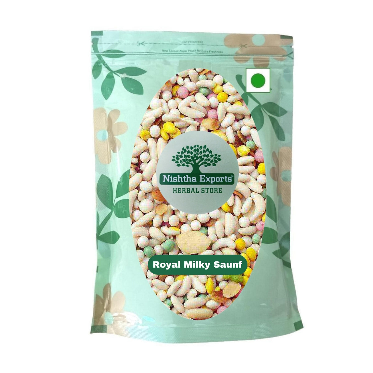 Royal Milky Mix-Mukhwas Natural Fresh Mouth Freshner-Refreshment in Every Bite-Tasty & Delicious Mukhwas-Breath Naturally (200 Gram)