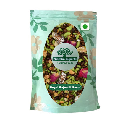 Royal Rajwadi Mix-Mukhwas Natural Fresh Mouth Freshner-Refreshment in Every Bite-Tasty & Delicious Mukhwas-Breath Naturally (200 Gram)