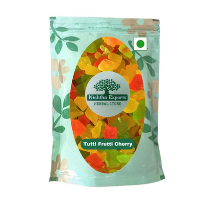 Tutti Frutti Cherry-Mukhwas Natural Fresh Mouth Freshner-Refreshment in Every Bite-Tasty & Delicious Mukhwas-Breath Naturally (200 Gram)